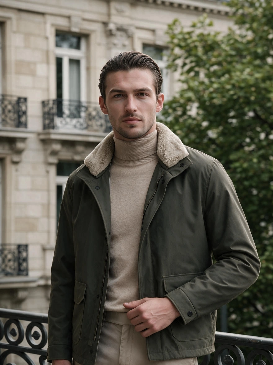 Dark Green Puffer Jacket