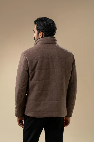 Men’s Padded Wool-Blend Jacket