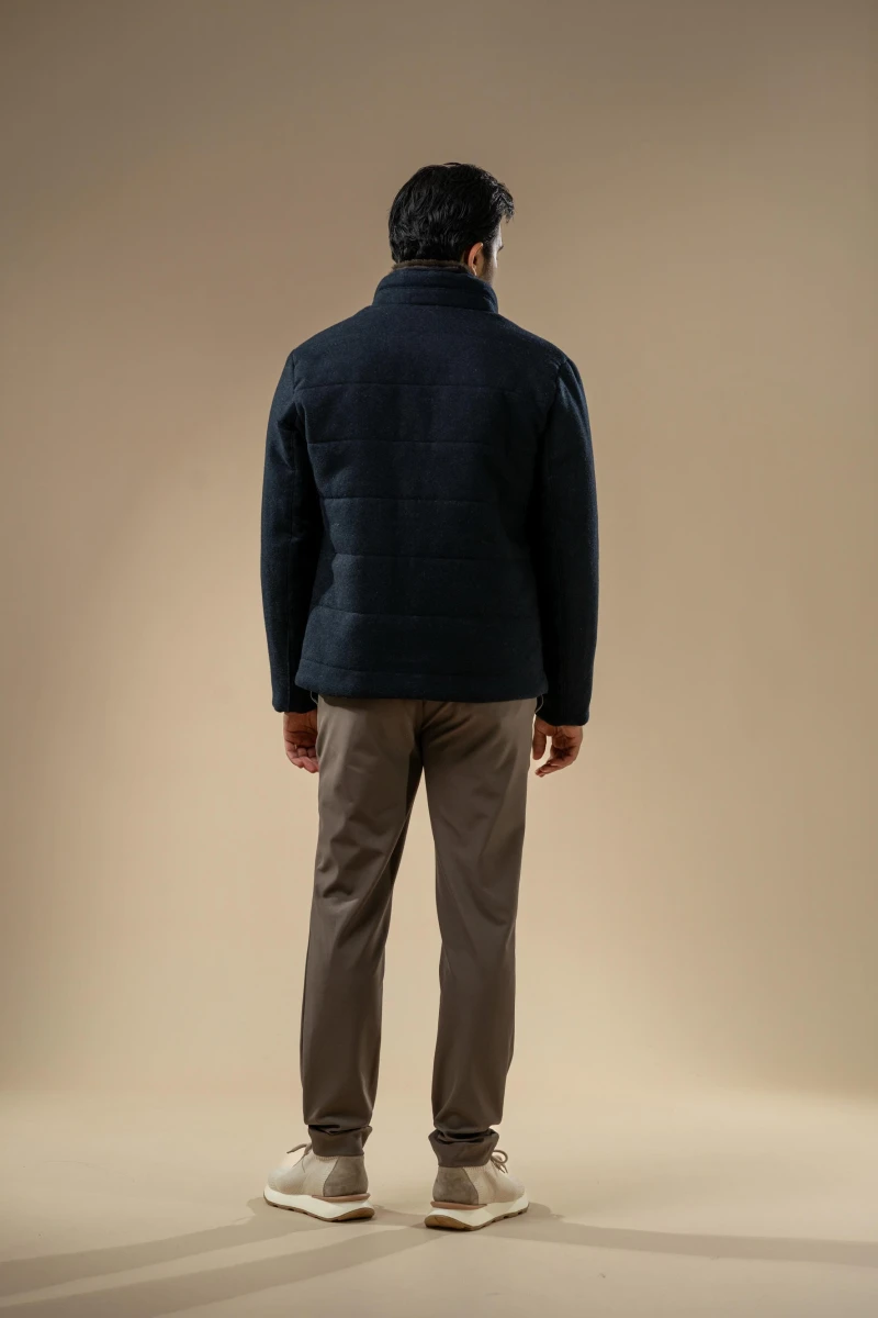 Men’s Padded Wool-Blend Jacket