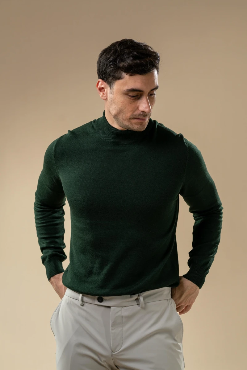Men’s Turtleneck Knit Sweater