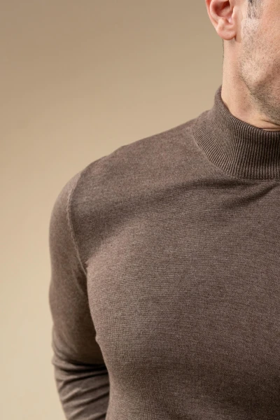 Men’s Turtleneck Knit Sweater