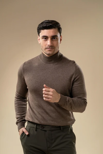 Men’s Turtleneck Knit Sweater