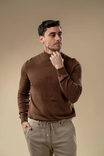 Men’s Turtleneck Knit Sweater