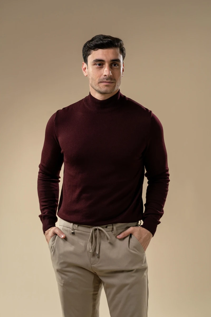 Men’s Turtleneck Knit Sweater
