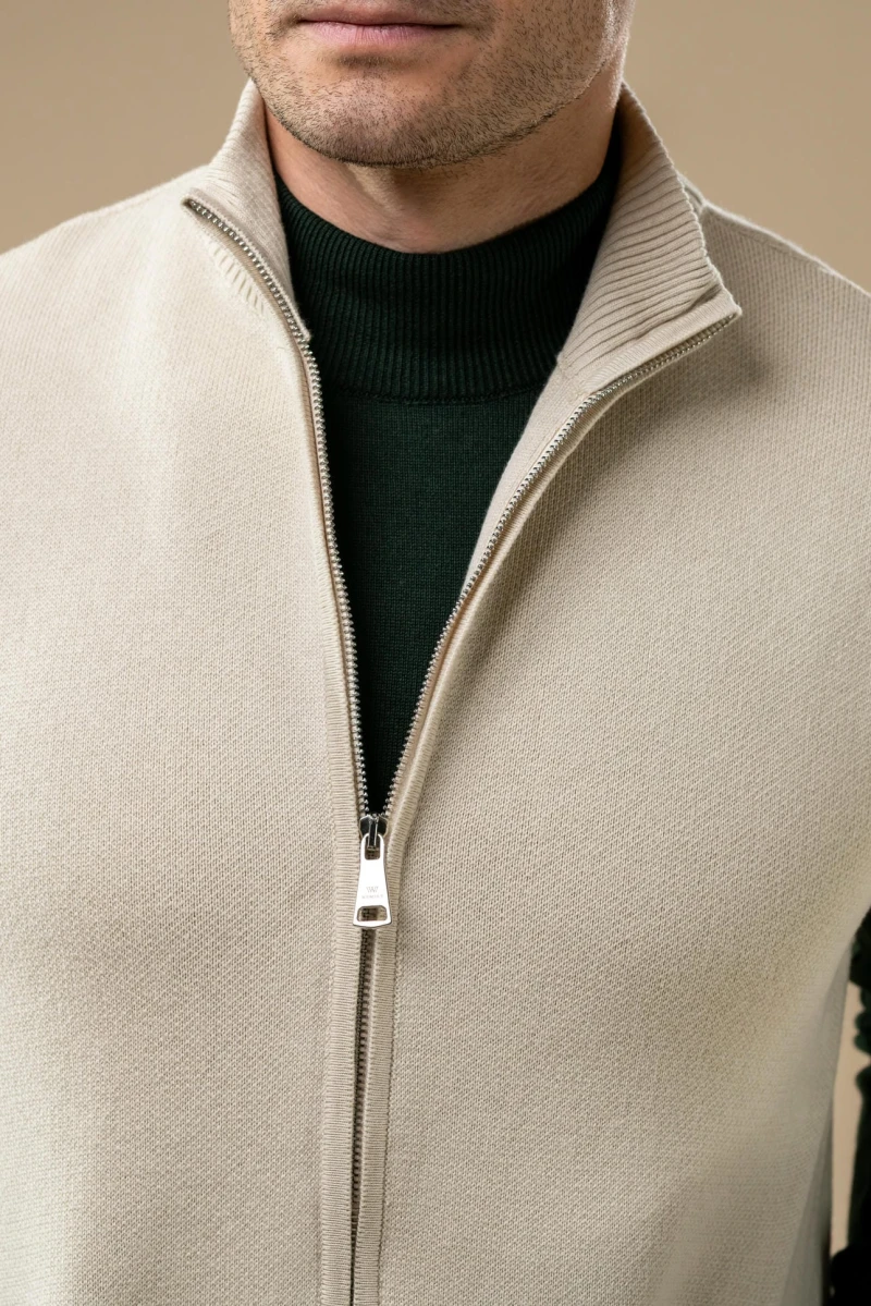 Men’s Knit Zip-Up Sleeveless Vest