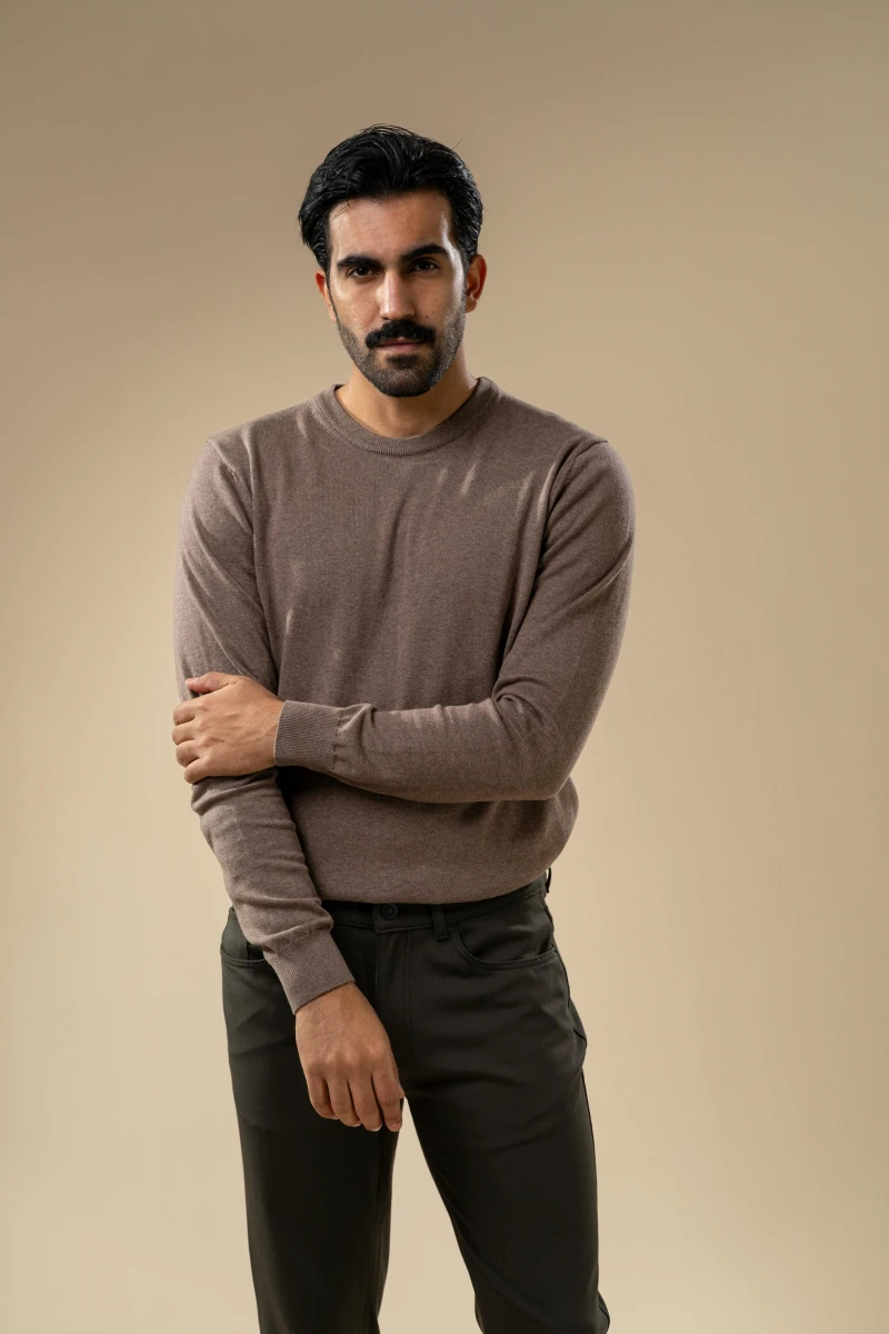Men’s Crew Neck Knit Sweater