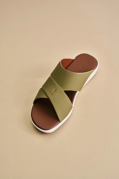 Men’s Cross Strap Slide Sandals