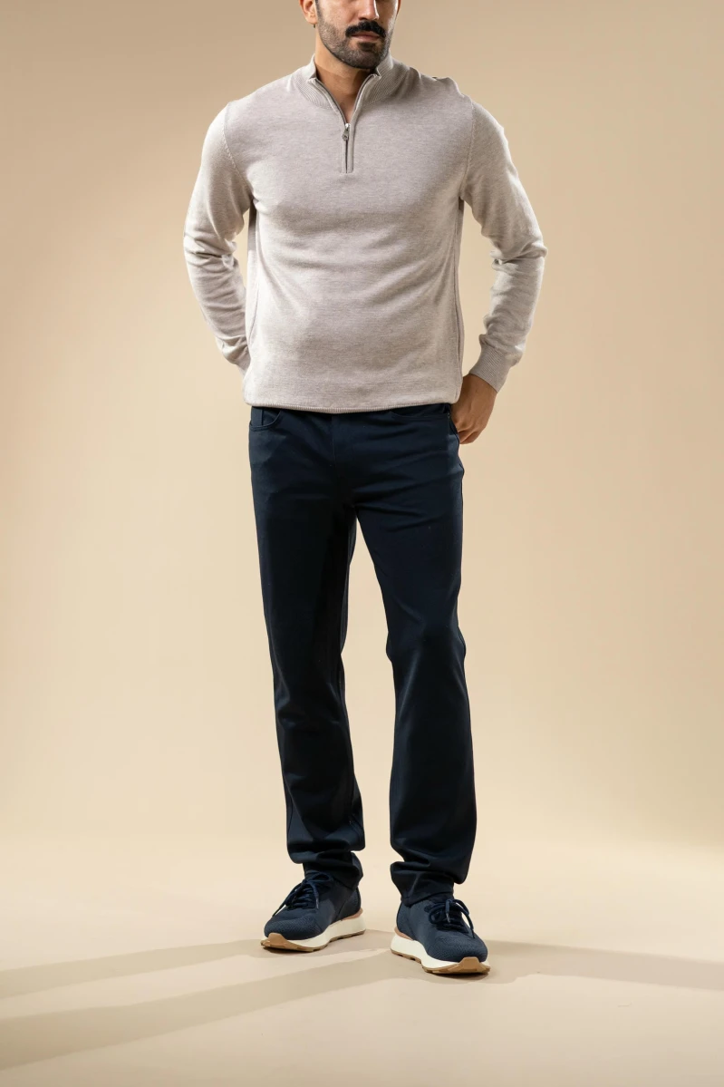 Men’s Half-Zip Knit Sweater
