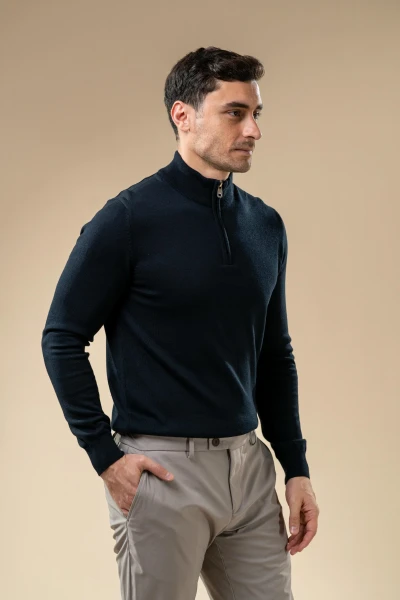 Men’s Half-Zip Knit Sweater