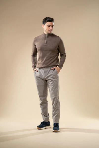 Men’s Half-Zip Knit Sweater