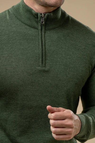 Men’s Half-Zip Knit Sweater
