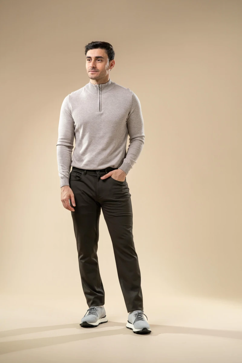 Men’s Half-Zip Knit Sweater